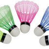 Eddy toys badminton shuttles - 5 stuks – badminton shuttlecocks plastic – gekleurde badminton shuttles – badminton ballen voor training en recreatief spel
