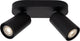 Lucide xyrus - faretto da soffitto (lampada da soffitto) - led dimmerabile caldo - gu10 - 2x5w 2200k 3000k - nero