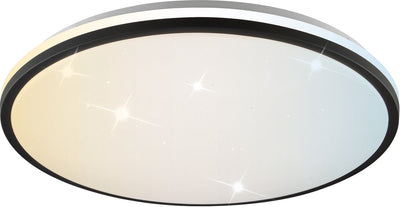 Brilliant taya - plafón - ø 49,5 cm - led 36w - 5400lm - 2700k-6500k - cct - ip44 - mando a distancia - temporizador - luz nocturna - blanco y negro