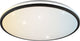 Brilliant taya - plafoniera - ø 49,5 cm - led 36w - 5400lm - 2700k-6500k - cct - ip44 - telecomando - timer - luce notturna - bianco e nero