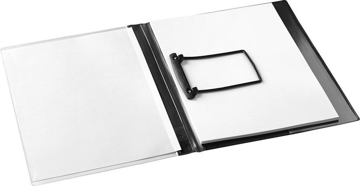 Jalema rapportenmap met clip - pak 10 stuks - zwart