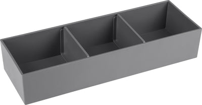 Organizador de cajones Differnz para cajón deslizante - bandejas de almacenamiento - bandejas de clasificación de plástico - 32 x 11 x 6 cm - gris