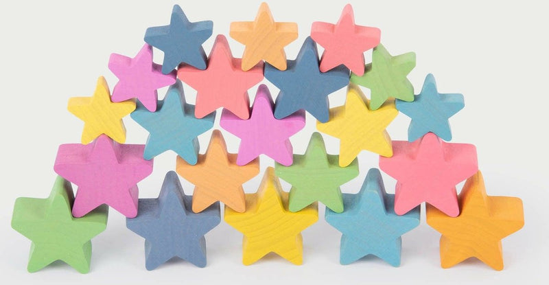 Tickit ® estrellas de madera arcoiris
