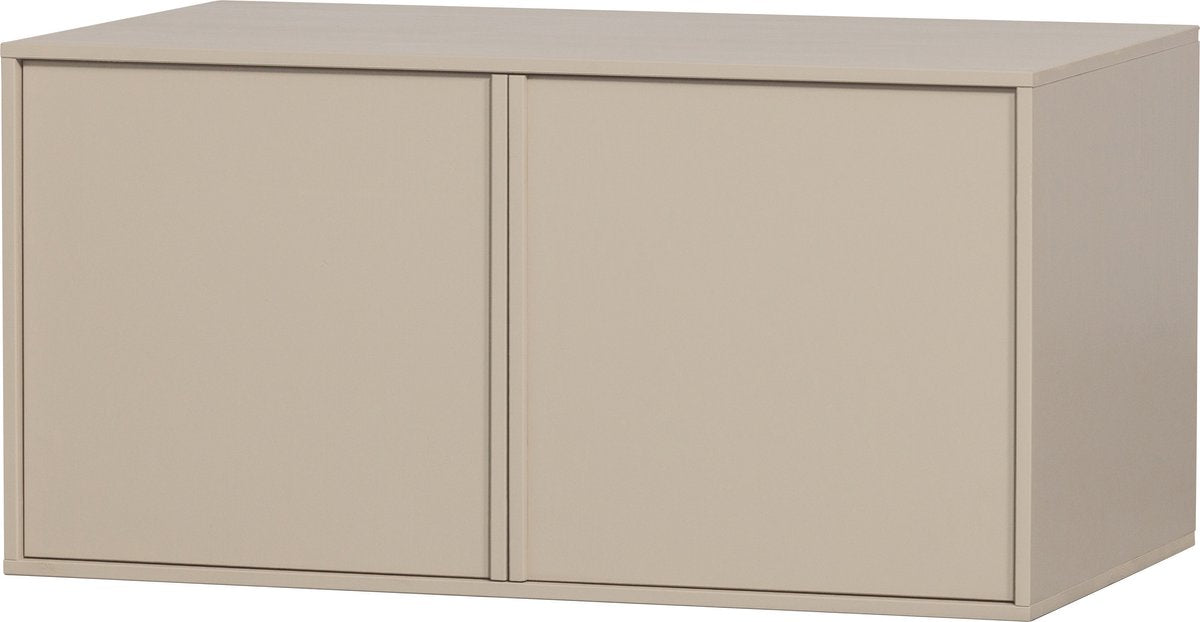 Vtwonen daily kast double - grenenhout - dakargrau grijs - 50x100x58 cm