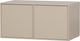 Vtwonen daily kast double - grenenhout - dakargrau grijs - 50x100x58 cm