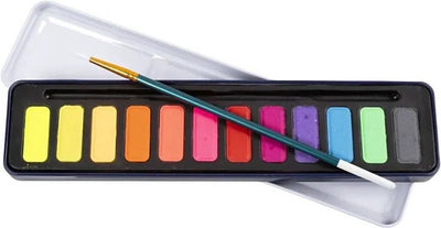 Set acquerelli Colortime, colori pastello, 12 colori 1 scatola