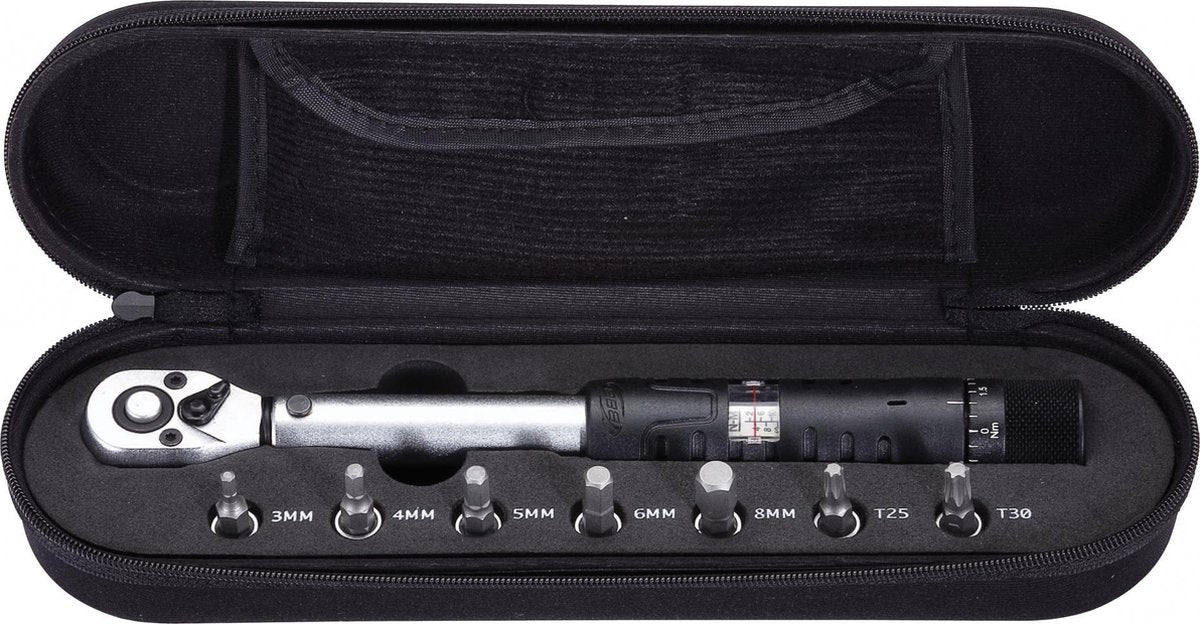 Bbb cycling momentsleutel 1 4 – fietsgereedschap set 2-14 nm – inbus torx set – torque wrench – torqueset - btl-73