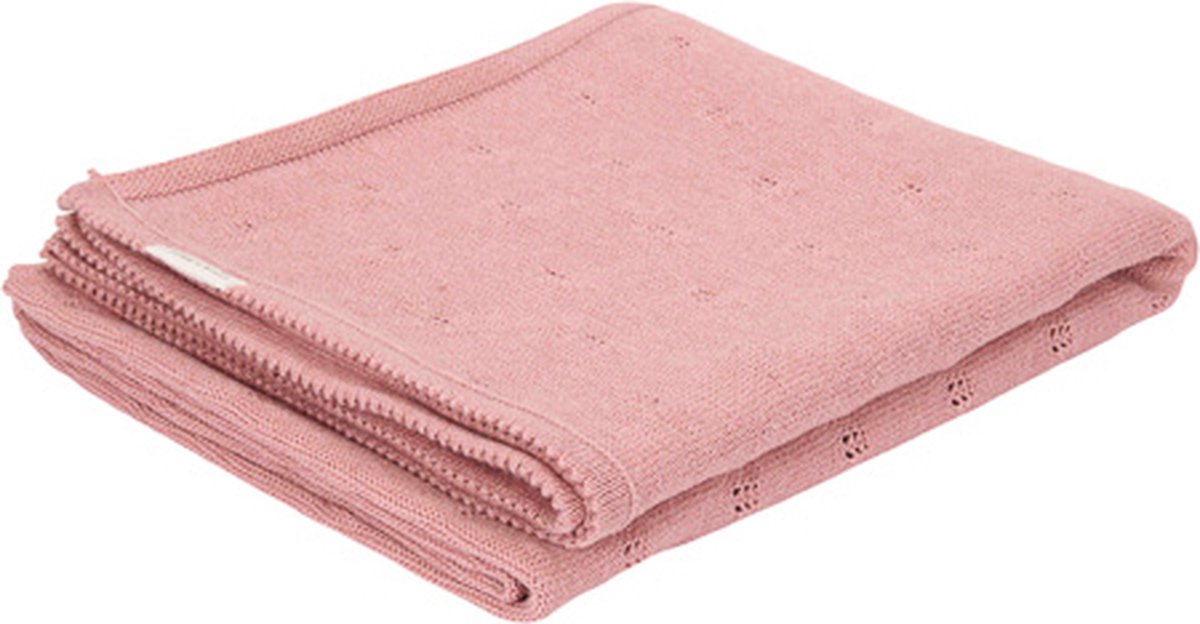 Coperta per lettino Little Dutch - rosa - Essentials
