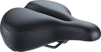 Bbb cycling softshape upright anatomic - bicycle saddle for men and women - e-bike or city bike saddle - upright cycling position 90° - 265 x 220mm - black - bsd-128