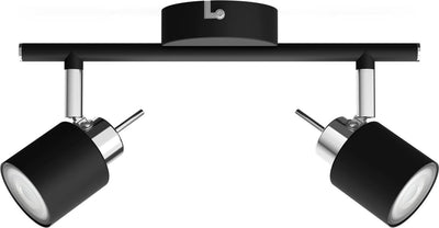 Philips LED Philips Meranti surface-mounted spotlight - 2-light - black