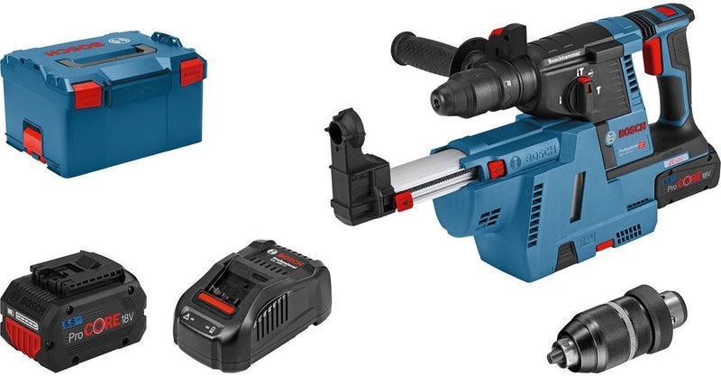 Taladro percutor inalámbrico Bosch GBH 18V-26 F con SDS Plus 2x 5,5Ah ProCore...