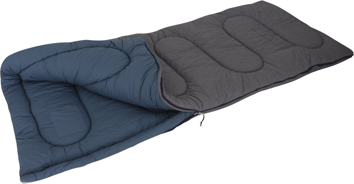 Saco de dormir Eurotrail texel xl - saco de dormir para acampar - ligero y compacto - 100 x 220 cm - aislamiento de alta calidad - algodón transpirable