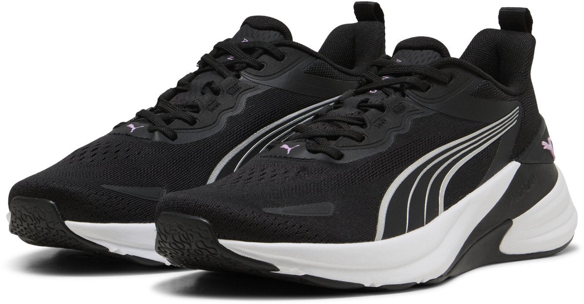 Puma action pro tr wns scarpe sportive da donna - nero-bianco-malva bagliore-argento
