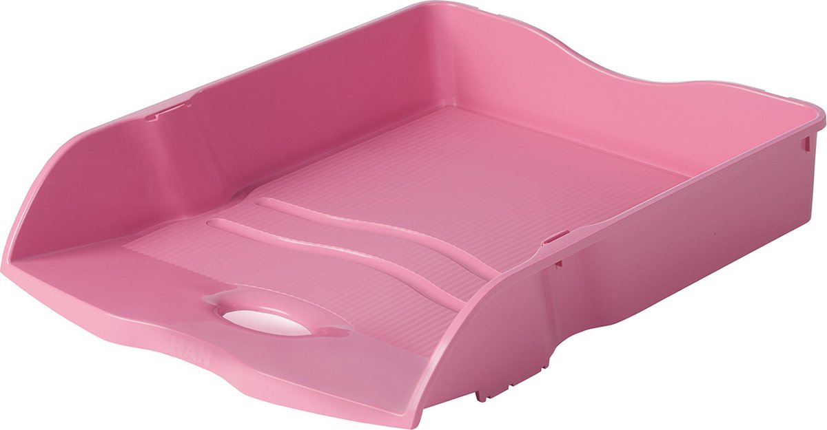 Vassoio per lettere Han - re-loop - 259 x 351 x 63 mm - rosa - impilabile e inseribile - 100% riciclato - 6 pezzi - ha-10298-956-d