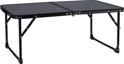 Mesa de camping Abbey camp 64x42 cm compacta plegable - altura 28 cm - gris -