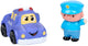 Giochiamo al set da gioco della polizia Eddy Toys - macchina della polizia con bambola - 2 pezzi - blu