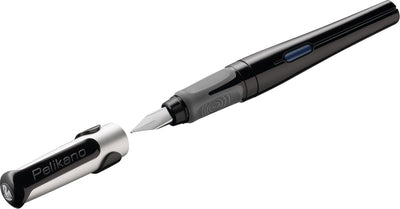 Pluma estilográfica Pelikan o original - zurdo - negro