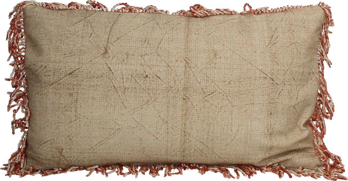 Cuscino collezione HD frange cotone 30x50cm