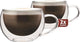 Bicchieri da cappuccino Maxxo - doppia parete - 2 pezzi
