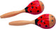 Maracas Goki - mariquita - l17cm - 2 piezas - 3 años