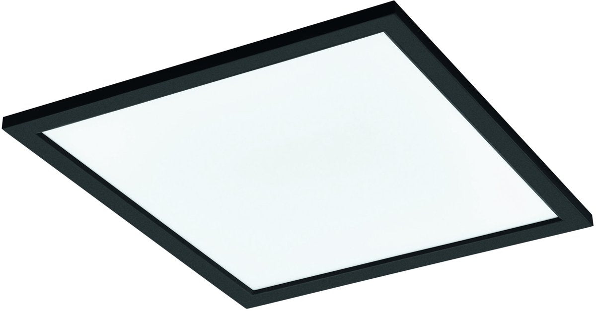 Plafoniera intelligente Eglo connect.z salobrena-z - 45 cm - bianco e nero - luce bianca regolabile - dimmerabile - zigbee