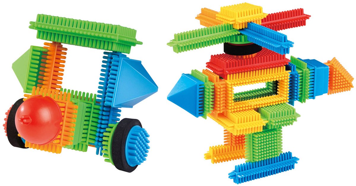 Bristle building blocks, 58 pieces.