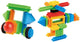 Bristle building blocks, 58 pieces.
