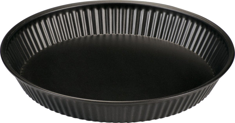 Basic culinair vlaaivorm 28 cm – pfas-vrije bakvorm – lage taartvorm – carbon staal