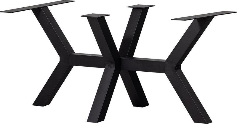 Pata de mesa tablo de madera - metal - negro - 75x79x71