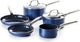 Set di pentole Blue Diamond 5 pezzi con coperchi - blu - antiaderente - senza pfas