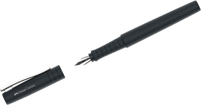 Pluma estilográfica faber-castell - pluma de polietileno - punta b - negro - fc-241000
