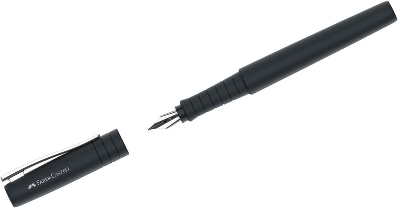 Penna stilografica Faber-castell - penna poly - pennino f - nero - fc-241006
