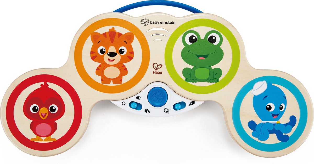 H-einstein baby einstein x hape baby drummer – batteria musicale con tecnologia Magic Touch per bambini dai 6 mesi