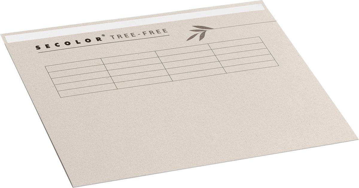Jalema dossieromslag secolor tree-free voor ft a4 (22,5 x 31 cm) met tabrand, beige