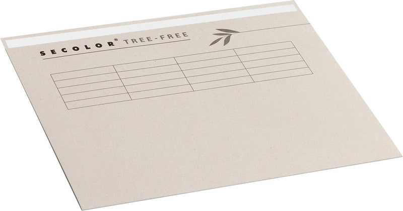 Jalema dossieromslag secolor tree-free voor ft a4 (22,5 x 31 cm) met tabrand, beige