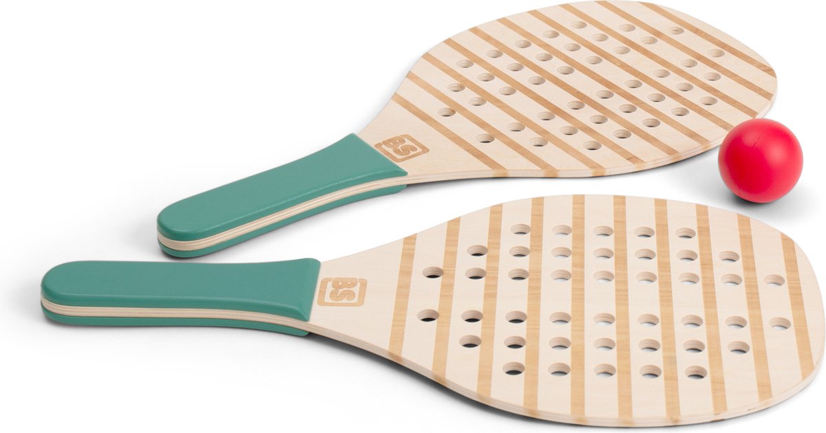 BS Toys Raquetas de madera Padel, 3dlg.