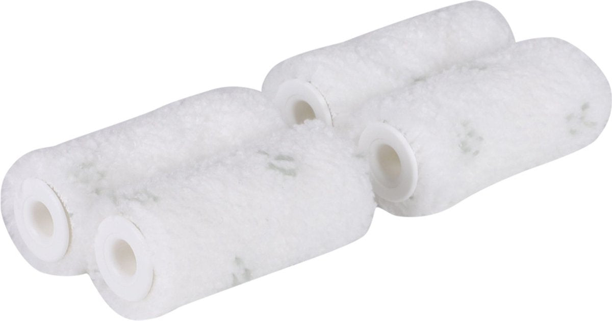 Rodillo de acabado de microfibra Copenhagen pro - capa de 9 mm - 12 cm - doble espesor - (4 piezas)