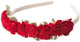 Pequeñas aventuras - diadema de flores rojas - diadema infantil suave con rosas rojas