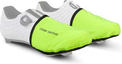 Gripgrab - cubrepunteras cortavientos de alta visibilidad para ciclismo, calentadores de dedos, cubrezapatos resistentes al viento para zapatillas de ciclismo de carretera - amarillo de alta visibilidad - unisex - talla L XL (42-45)