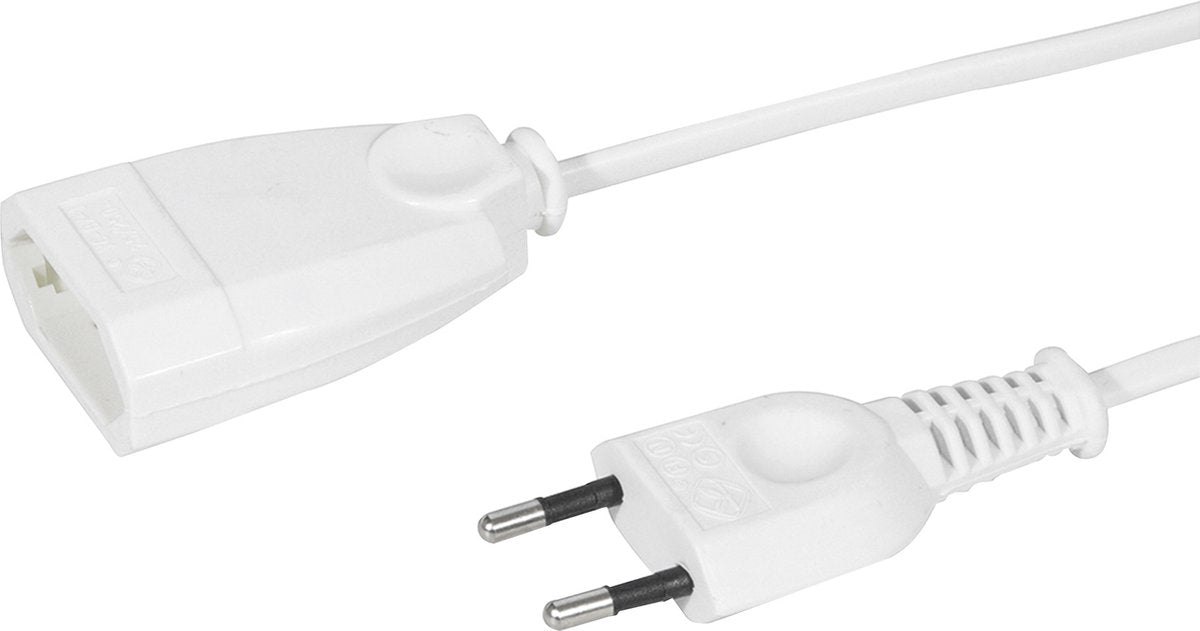 Cavo di prolunga Scanpart con spina Euro 3 metri - cavo di prolunga - bianco