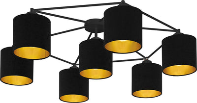 Eglo staiti plafondlamp - e27 - ø 84 cm - zwart goud