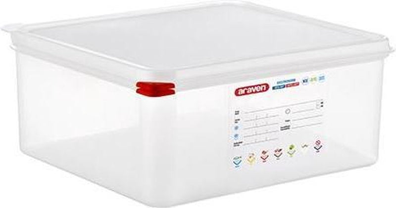 Herm, scatola per la conservazione degli alimenti Araven. gn2-3 13,5l h15cm polipropilene