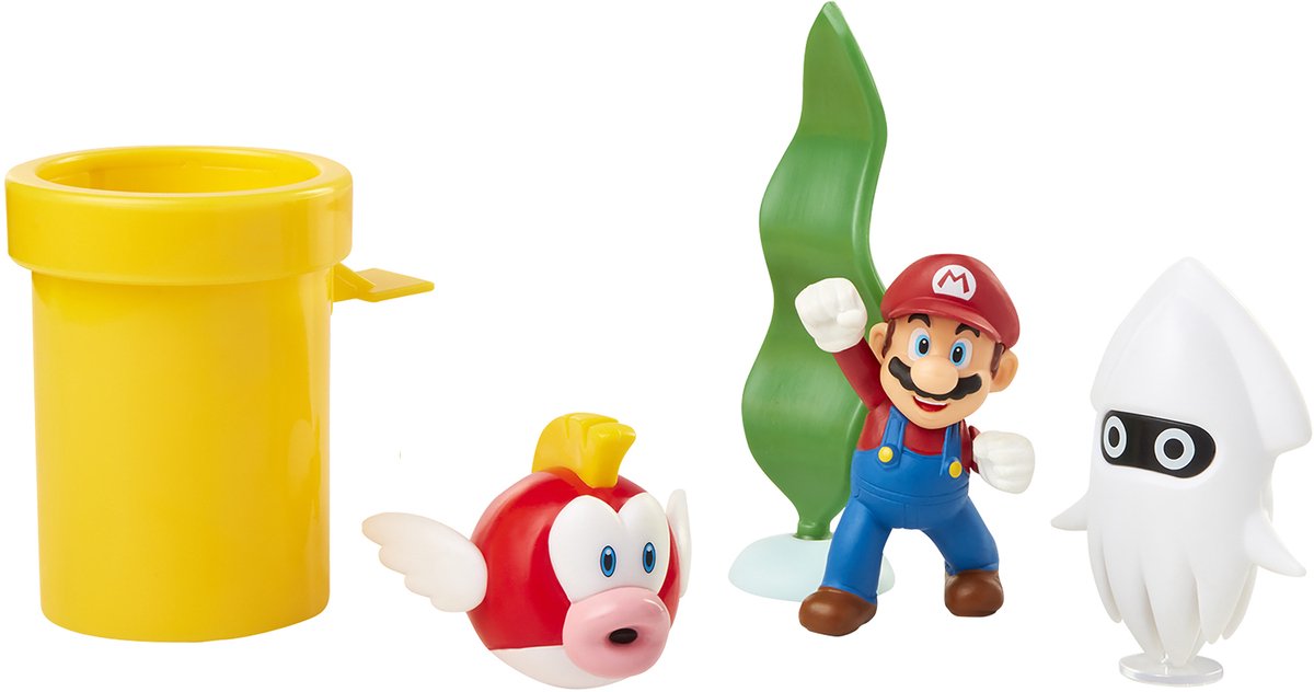 Diorama subacqueo di Jakks Nintendo da 6 cm