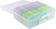 Vaessen creative • caja de almacenamiento con 16 casetes de colores pastel