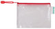 Borsa portaoggetti Tarifold con cerniera 160x110mm pvc rd | 8 pezzi