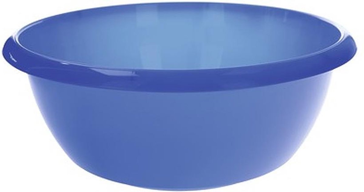 Sorbo ronde afwasteil 8 liter - kunststof afwasbak - blauw - voor keuken en afwas