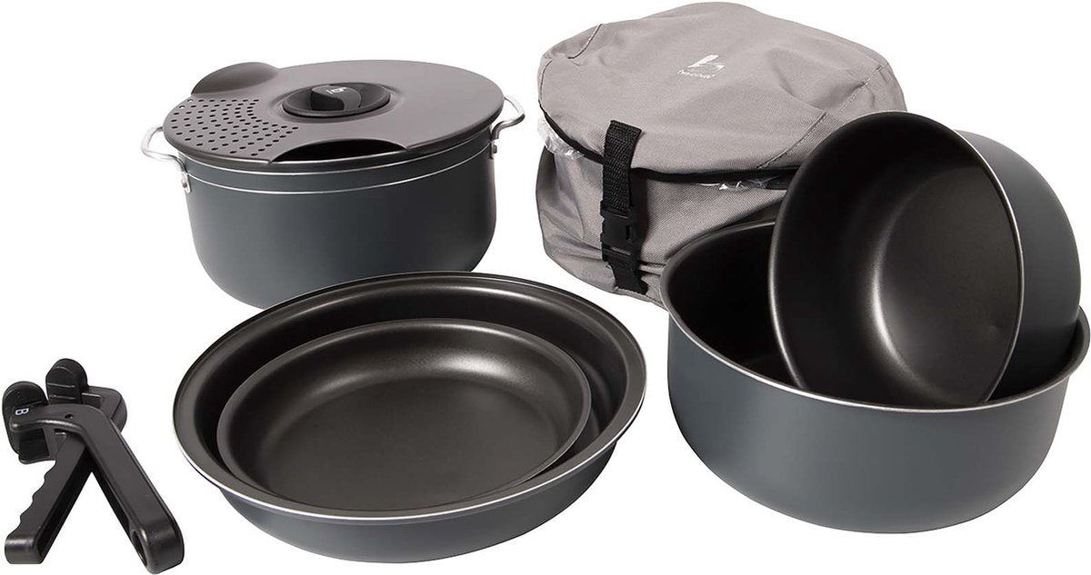Bo-camp - pannenset - camping - 7-delig - aluminium
