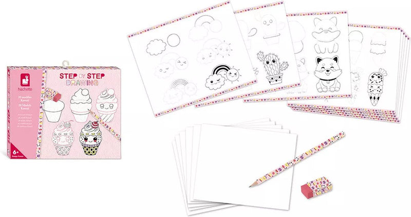 Janod - hachette - modelos creativos de dibujo kawaii