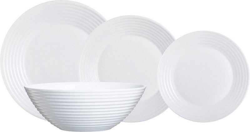 Luminarc - set di stoviglie - 19 pezzi - bianco