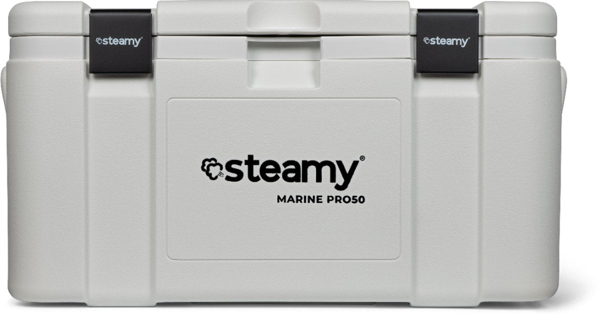 Steamy marine pro 50 - grote koelbox - extra goed geïsoleerd - 50 liter - wit